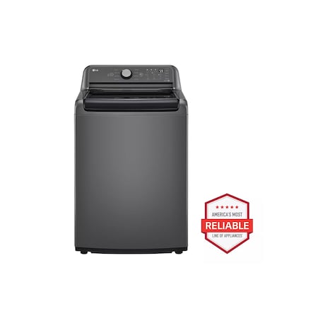 Lg 5.0 cu. ft. Ultra Large Capacity Top Load Washer with SpeedWash Cycle and SlamProof Lid WT7150CM
